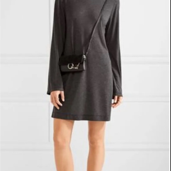 IRO jeans Cassy mock neck ruffle back dress
 M - Picture 3 of 3